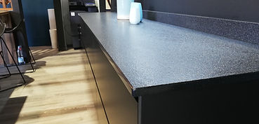 Cuisine en quartz noir